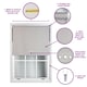 image 3 of FURNISHED Blackout Roller Blinds with Triple Diamond Eyelets Cut to Size Easy Fit Window Shade - (W)60cm x (L)165cm | Blue | Navy | (W) 60cm x (L) 165cm