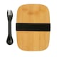 image 2 of XD Collection Bamboo Lunch Box - Silver - One Size