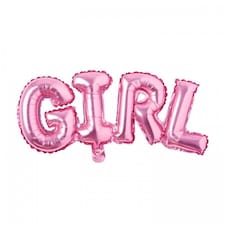 Realmax Girl Text Foil Balloon - Pink - One Size