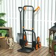image 7 of DURHAND Trolley Hand Trucks 6-Wheels Foldable Load Cart Steel, Orange