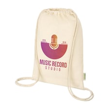 Floso Odisha Organic Cotton Drawstring Bag | Multi | Natural | One Size | 1