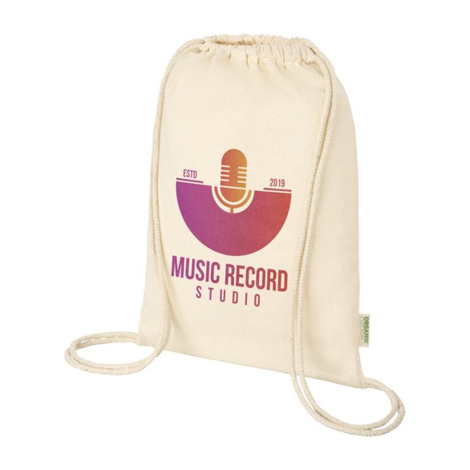image 1 of Floso Odisha Organic Cotton Drawstring Bag | Multi | Natural | One Size | 1