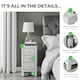 image 5 of Furniturebox Lexi Small Slimline White 3 Drawer Mirrored Bedside Table