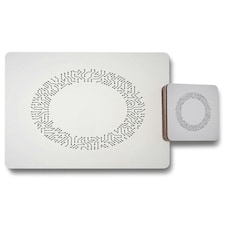 Abstract technology (Placemat & Coaster Set)