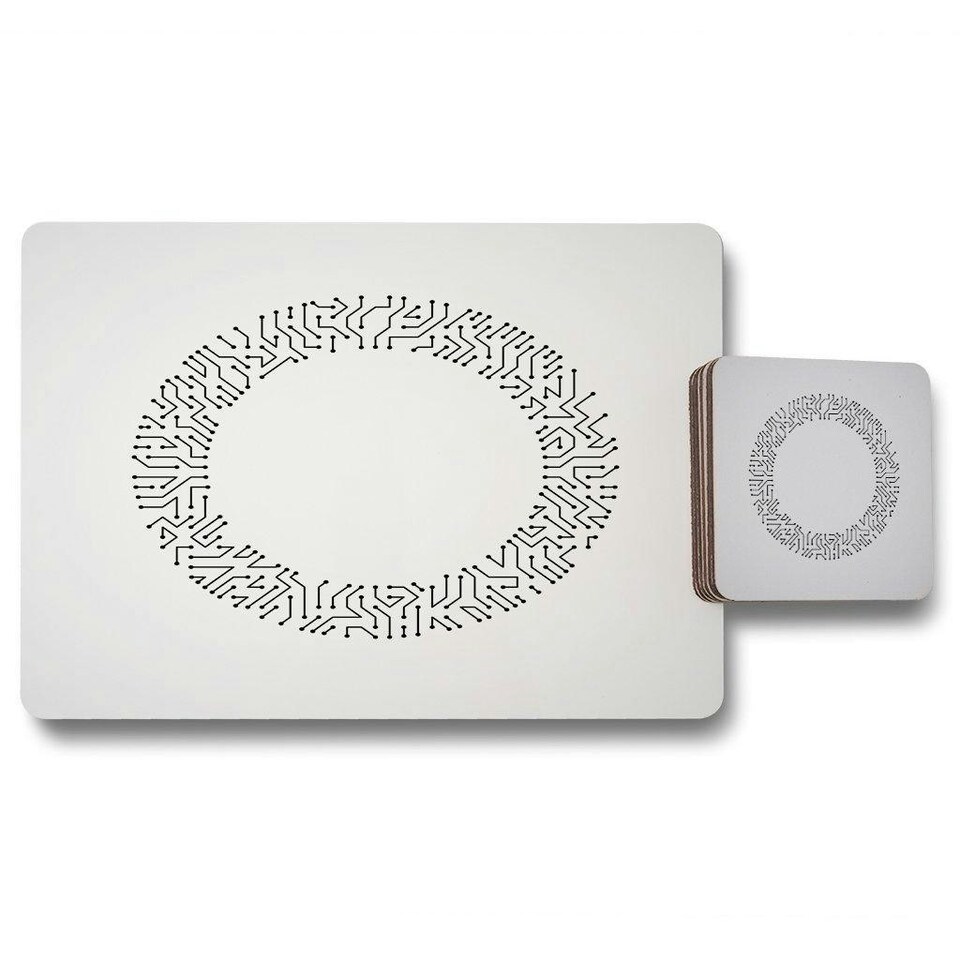 image 1 of Abstract technology (Placemat & Coaster Set)