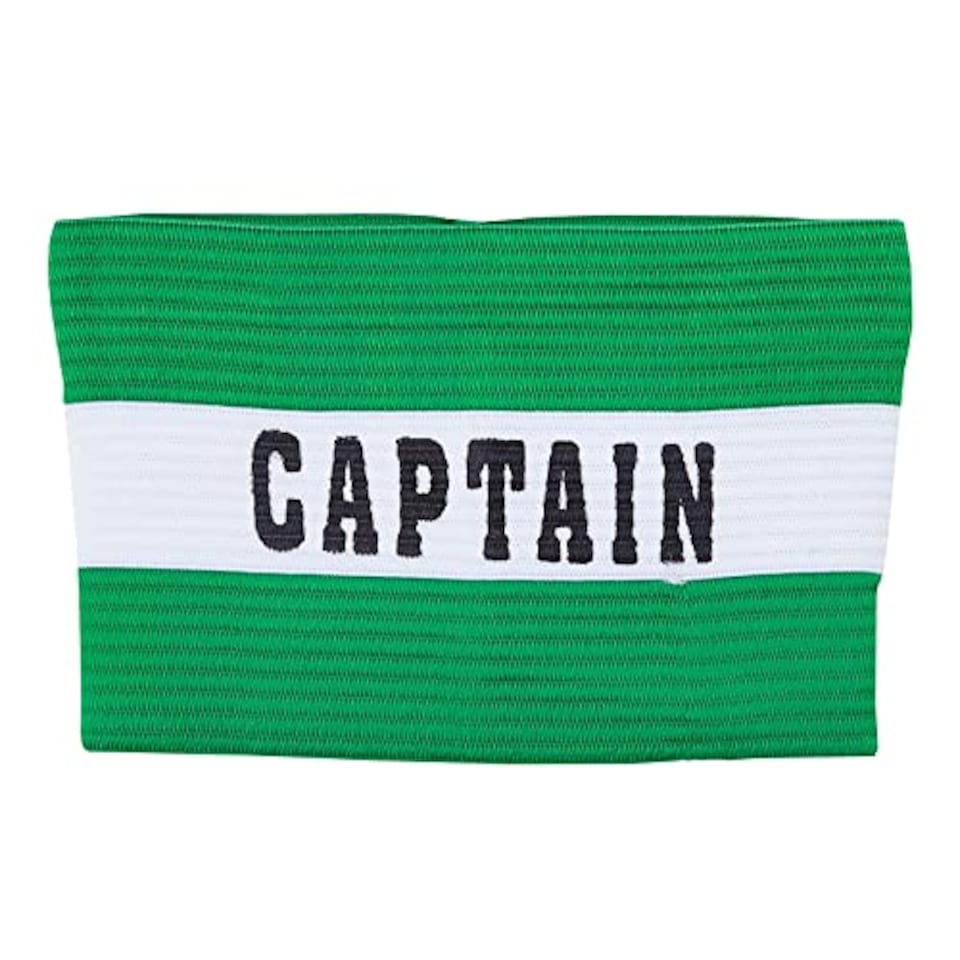 image 1 of Precision Unisex-Youth Captains Armband, Green, Junior, Yellow, K-Rey-Tr692G