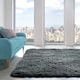 image 2 of Home Republic Alaska Sponged Shaggy Rug - 160 x 230 Blue