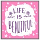 image 4 of Life is beautiful (Picture Frame) White | M