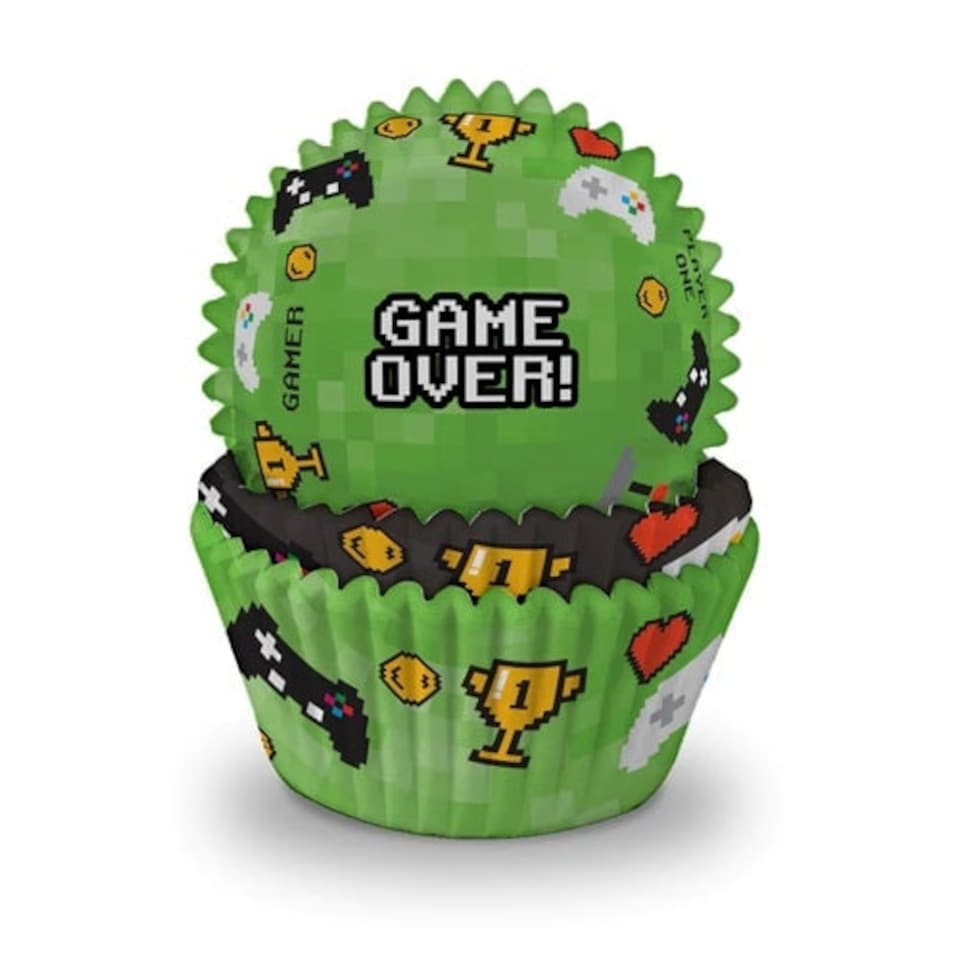 Gaming Cupcake Cases - Pack of 60