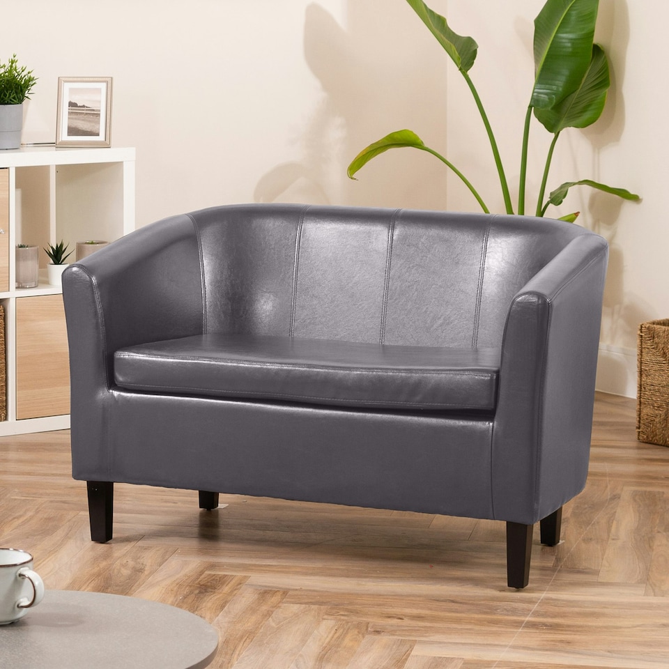 image 1 of Meriden 2 Seat Tub Sofa Grey