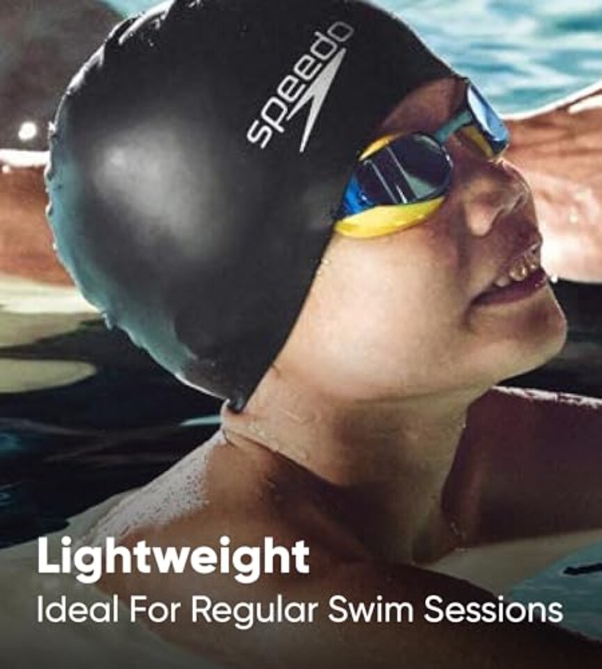 image 1 of Speedo Junior Long Hair Silicone Swim Cap