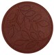 image 1 of Nicoman Reversible Outdoor Garden Stepping Stone Leaves in Terracotta - Pack of 4 | Red | Terracotta | Pack of 4