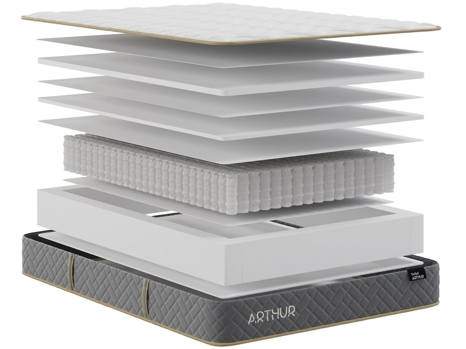 image 1 of Arthur Sleep Hotel Arthur 1000 Mattress - Medium Firm - Small Double | White | Small Double