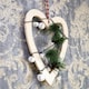 image 6 of Cream Heart Hanging Decoration - 30cm