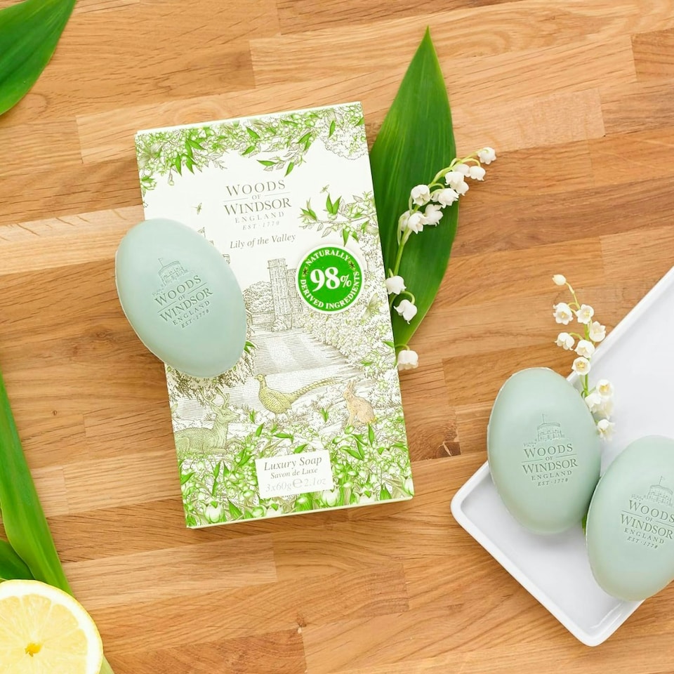 image 1 of Woods of Windsor Soap Lily of the Valley 3x60g