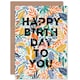 image 1 of Botanical Leaves Ferns Plant Lover For Her Birthday Greeting Card