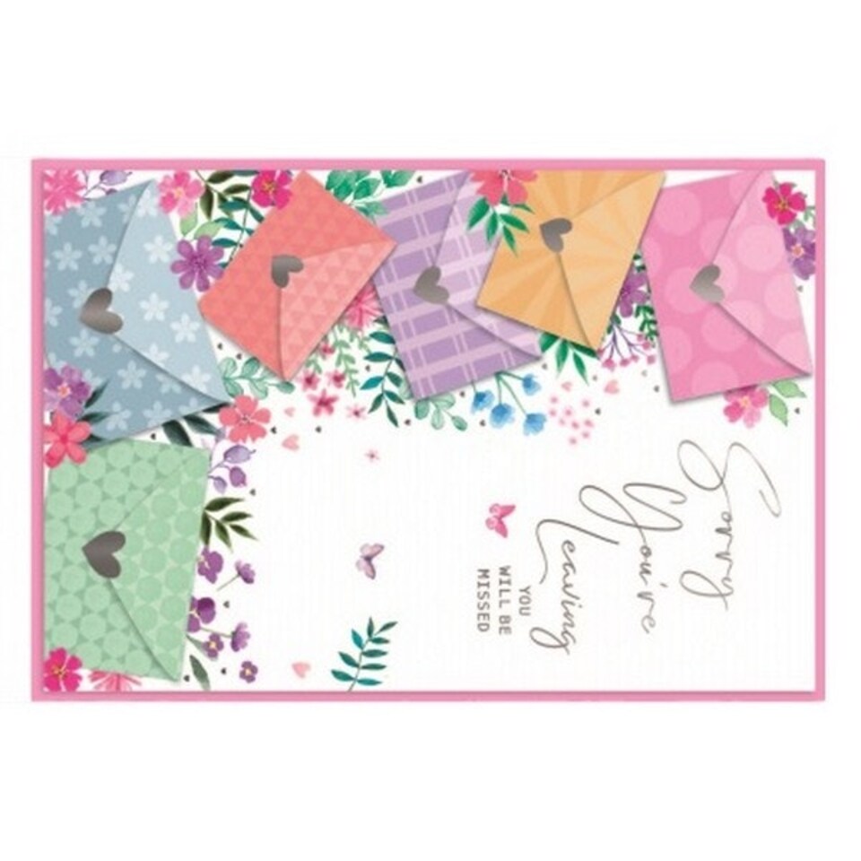 image 1 of Simon Elvin Sorry You´re Leaving Envelope Greetings Card (Pack of 6) - Multicoloured - One Size