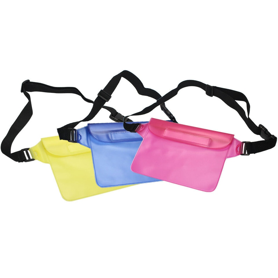 image 1 of Waterproof Waist Belt Pouch 22x14cm PVC Phone Money Document Storage Bag for Water Sports Beach Hiking Boating Skiing Travel