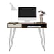 image 1 of Concord desk with storage in brown / grey
