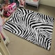 image 4 of Zebra Animal Print (Rug) Black | XL: 160x230cm