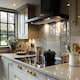 image 2 of Egyptian Pattern Splash Back | White