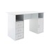 image 1 of Maryland Desk with 3 Drawers and 1 Door White | White | White