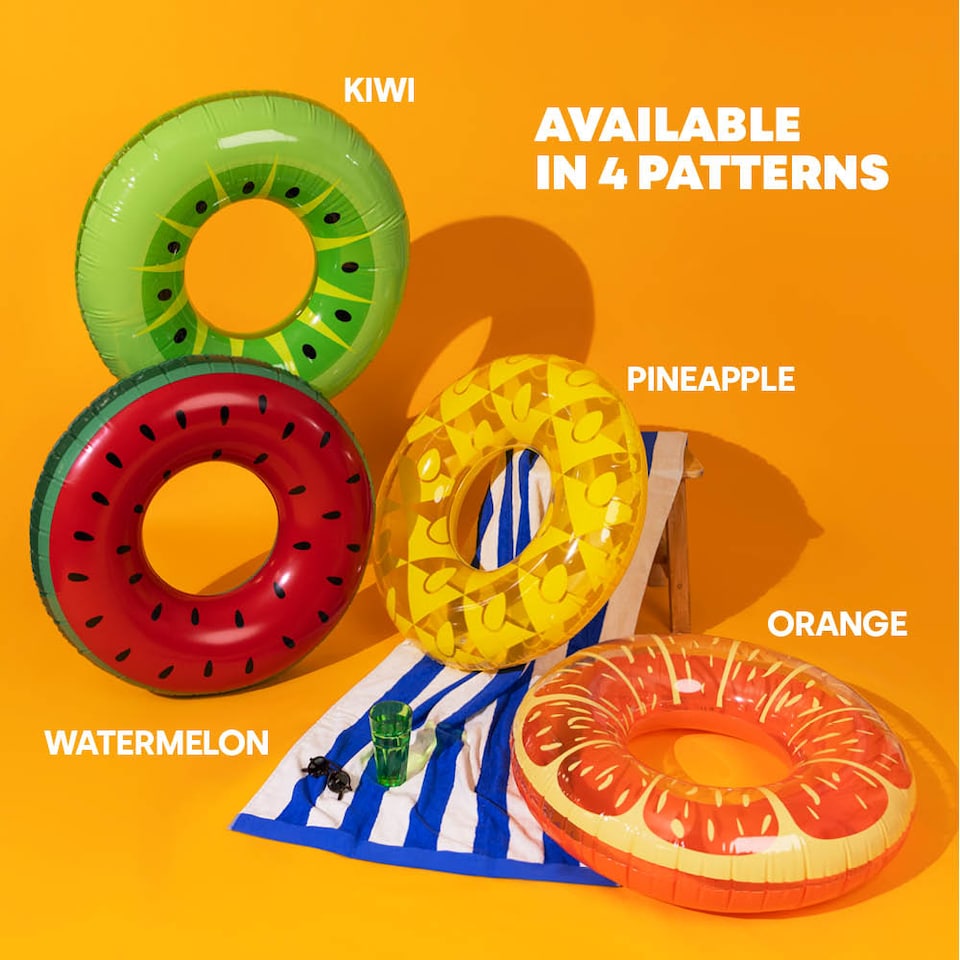 image 1 of Inflatable Watermelon Swim Ring 90cm