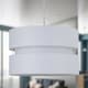 image 3 of White Layered Easy Fit Drum Light Shade | White | Large | 1