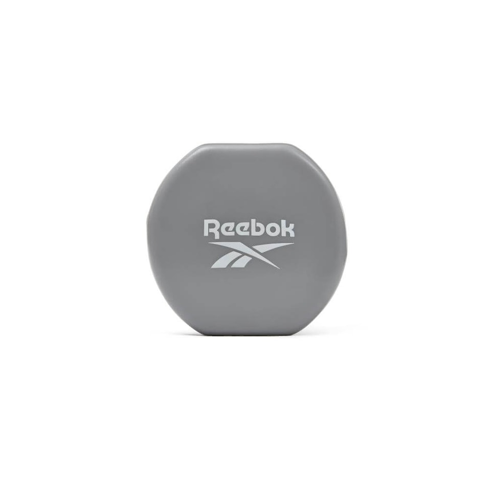 image 1 of Reebok 2kg Dumbbell Pair, Vinyl-Coated Cast Iron, Anti-Roll, Grey | Multi | Grey | 4.2KILOGRAMS