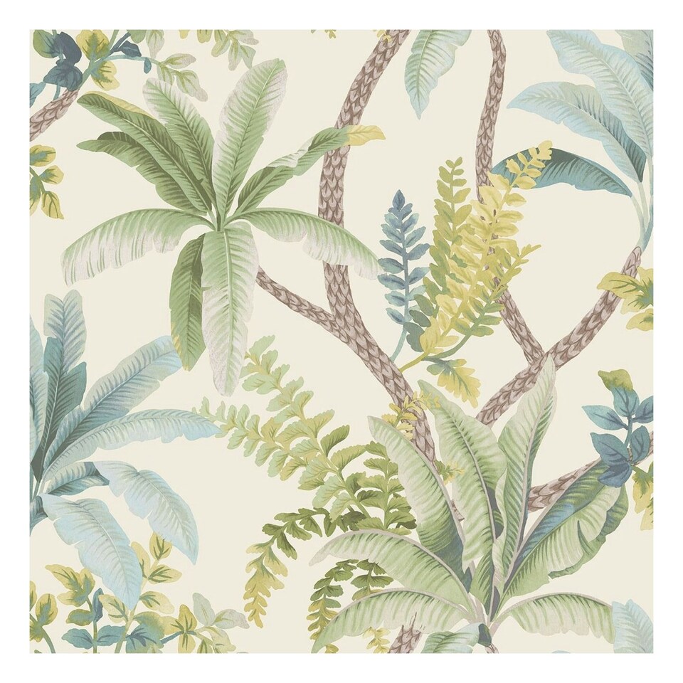 image 1 of Holden Décor Eastern Horizons Trailing Palm Wallpaper - Green - 10m x 53cm Green