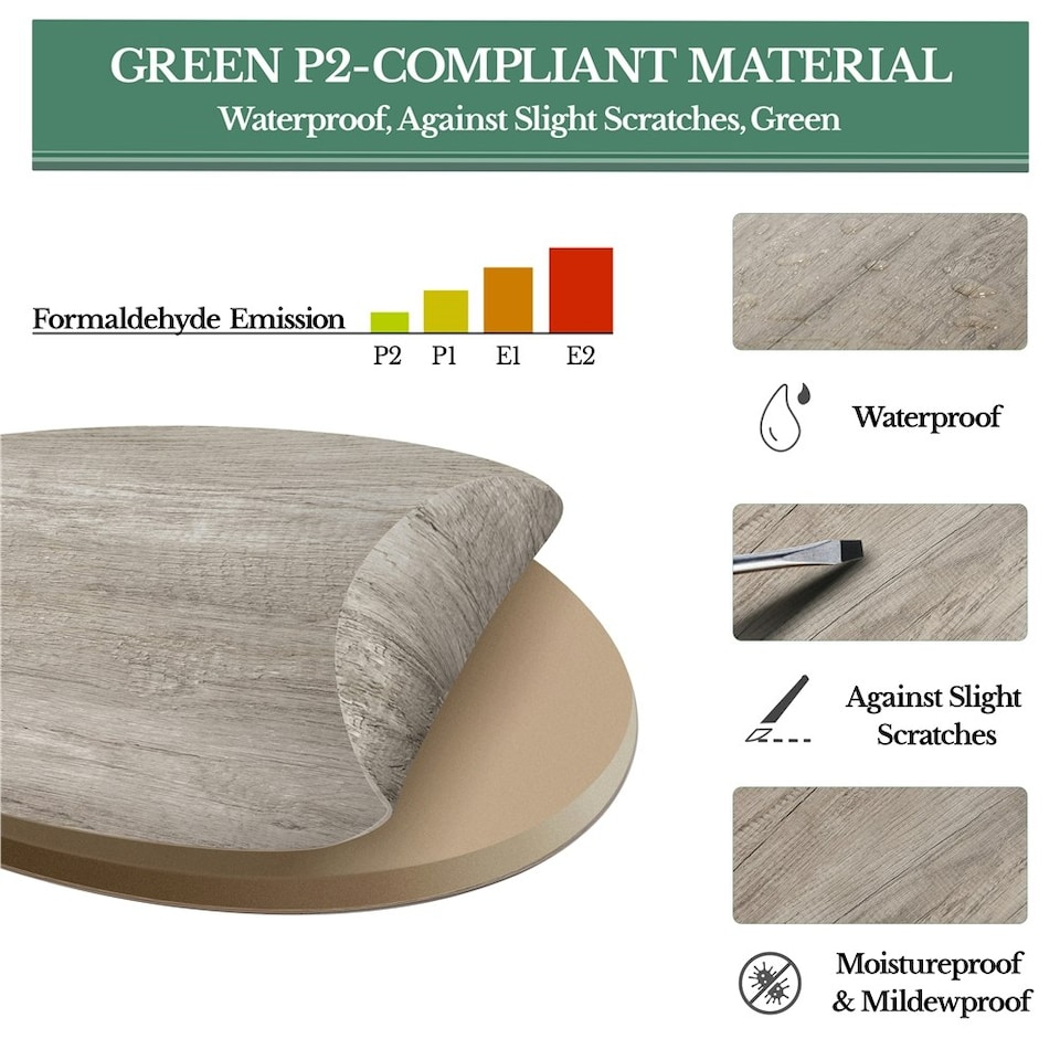 image 1 of Yaheetech Round Nesting End Table Set with Metal Base Grey