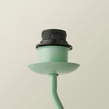 ValueLights Wiggle Moss Green Metal Table Lamp Base Green
