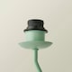 image 1 of ValueLights Wiggle Moss Green Metal Table Lamp Base Green
