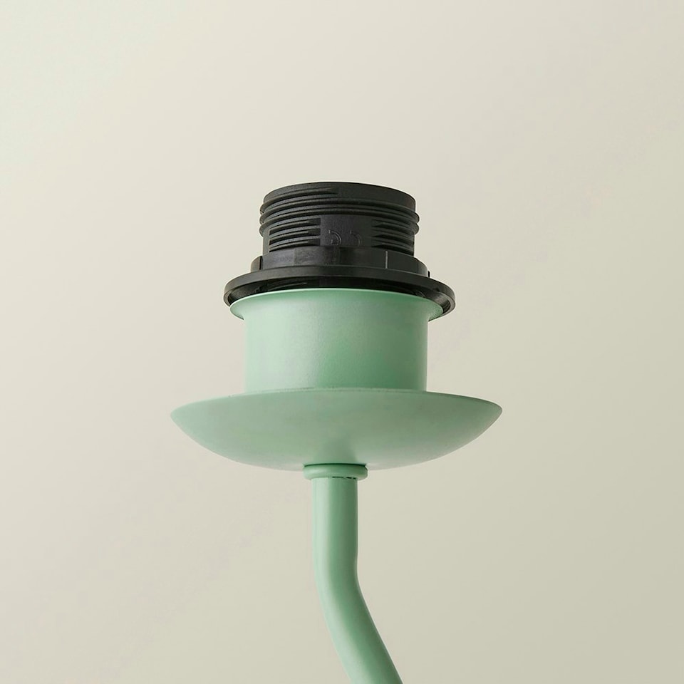 image 1 of ValueLights Wiggle Moss Green Metal Table Lamp Base Green
