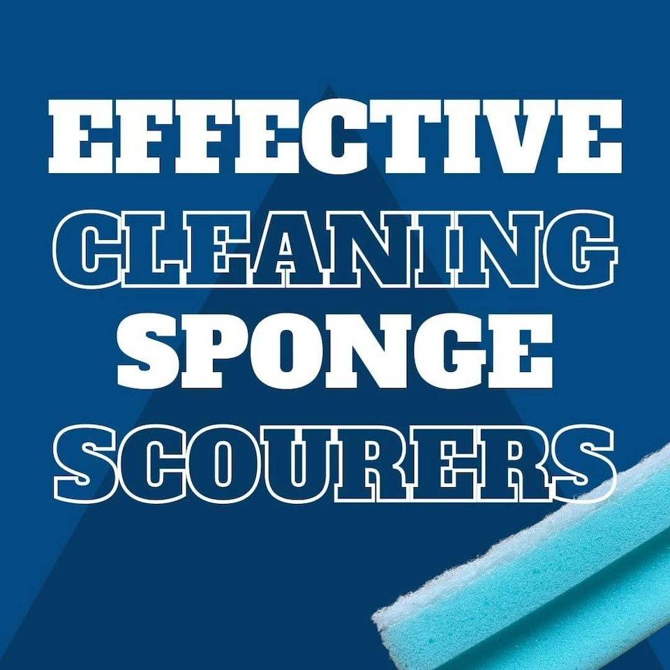 image 1 of Super Bright Non Scratch Handgrip Scourers 10Pk Utensil Cleaner Stain Remover