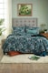image 1 of Tropical Leaves 100% Cotton Duvet Cover Set – Digitally Printed with Piped Edging | Multi | King