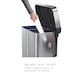 image 7 of Simplehuman 58L Recycling Rectangular Pedal Bin with Liner Pocket, Brushed Stainless Steel with Black Plastic Lid