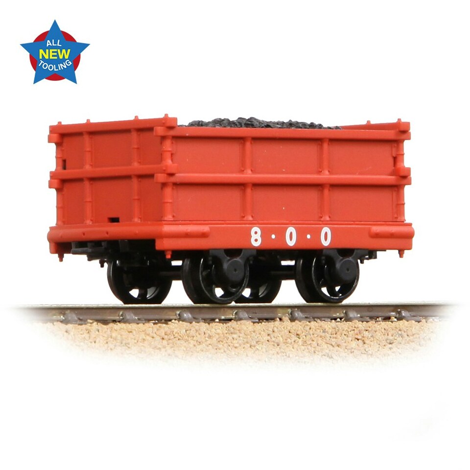 Bachmann NG7 Dinorwic Coal Wagon Red Lightly Weathered 800