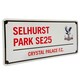 image 2 of Crystal Palace FC Selhurst Park SE25 Plaque - White/Red - One Size