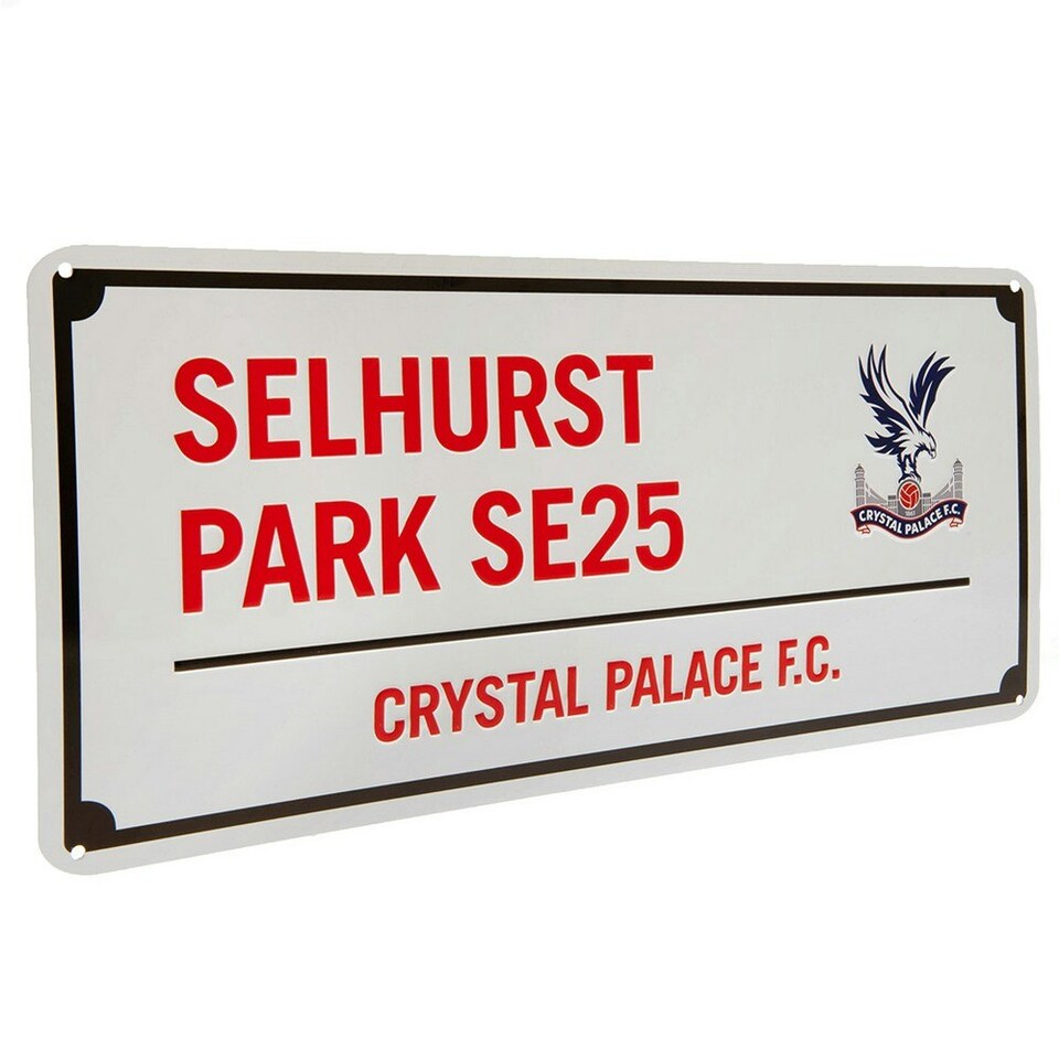 image 1 of Crystal Palace FC Selhurst Park SE25 Plaque - White/Red - One Size
