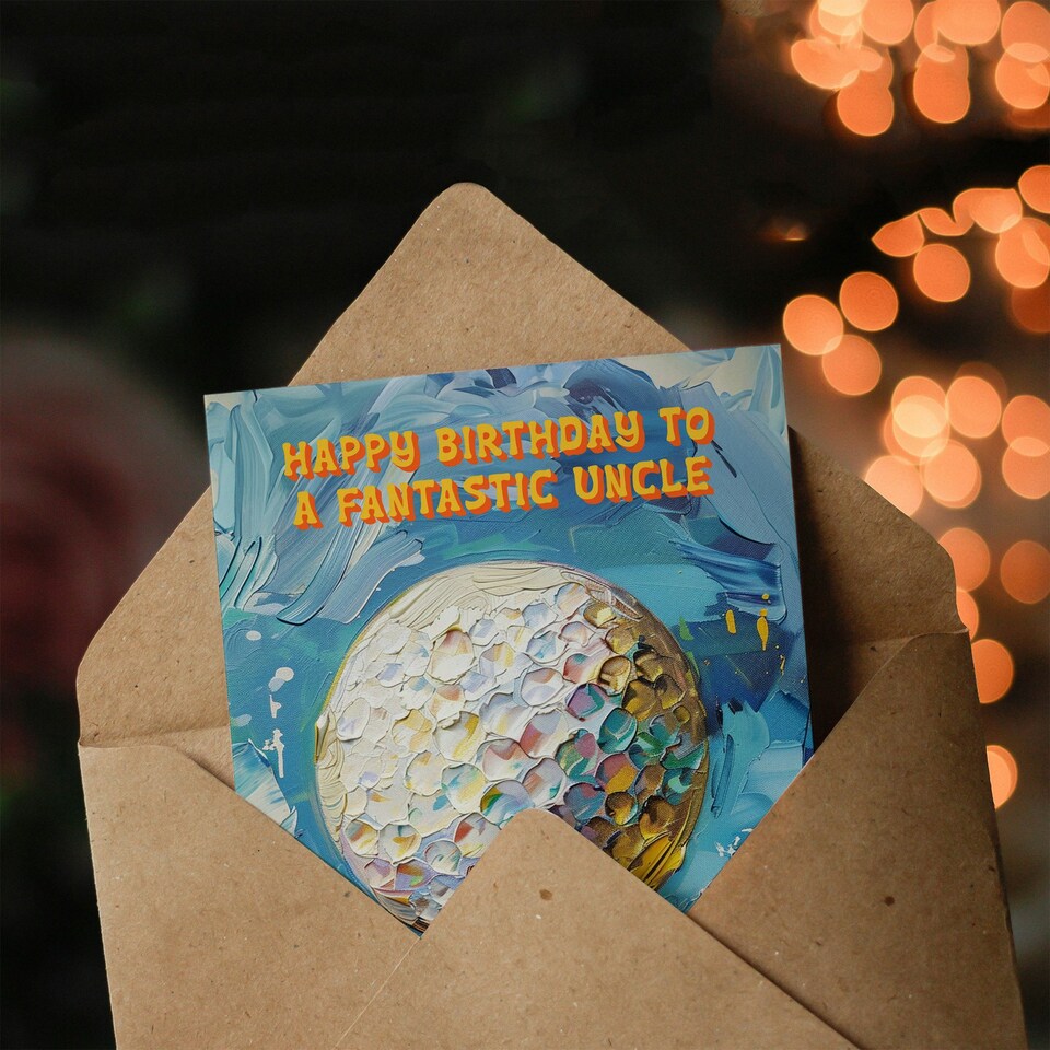 image 1 of Fantastic Golfing Lover Golf Pun Party Par Uncle Birthday Card