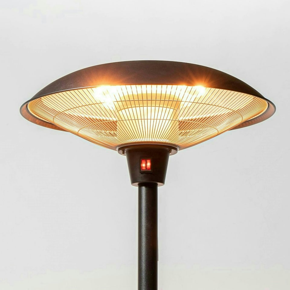 image 1 of Free Standing Halogen Patio Heater Black 2.1kW IP44