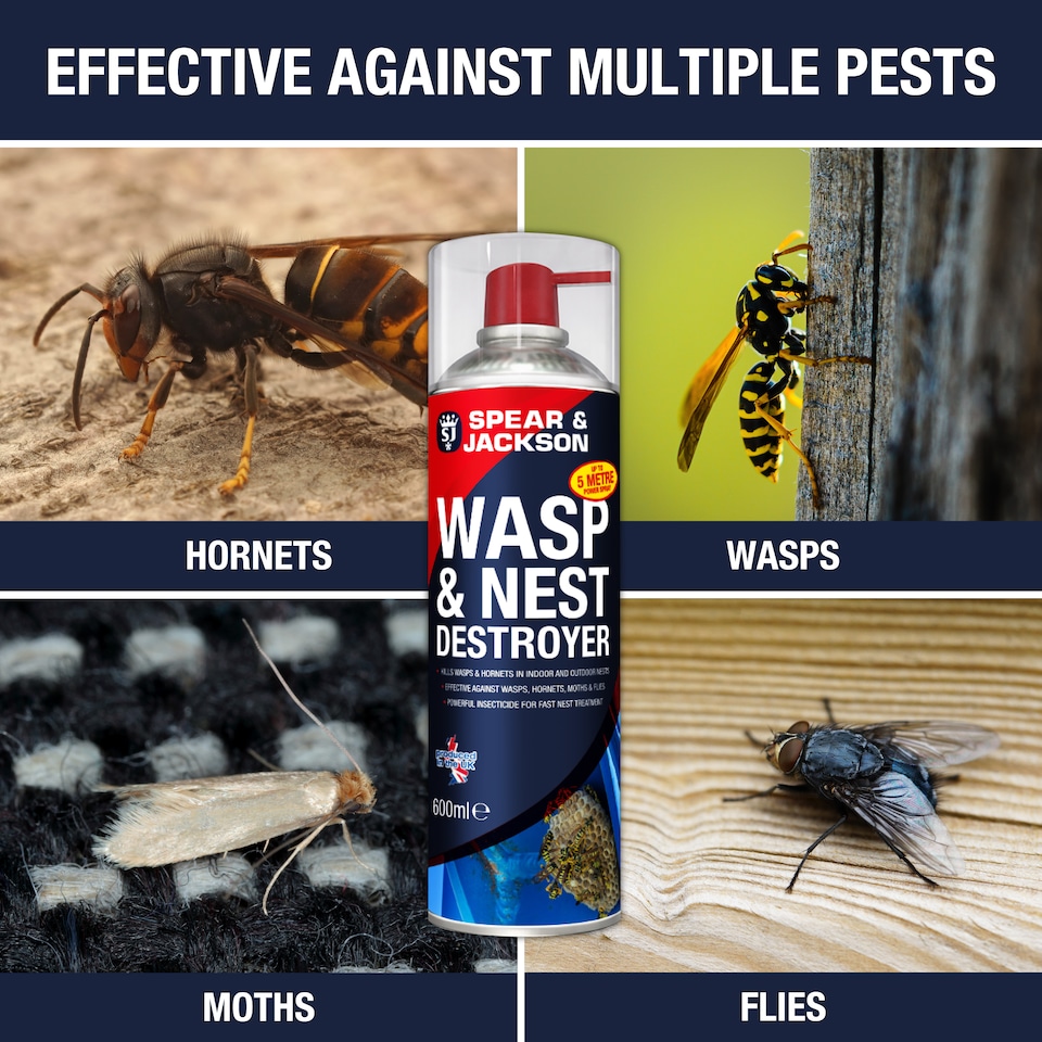 image 1 of Spear & Jackson Wasp & Nest Destroyer 600ml