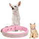 image 1 of Trimming Shop Diamante Dog Collar, PU Leather Pet Collar, Dog Belt