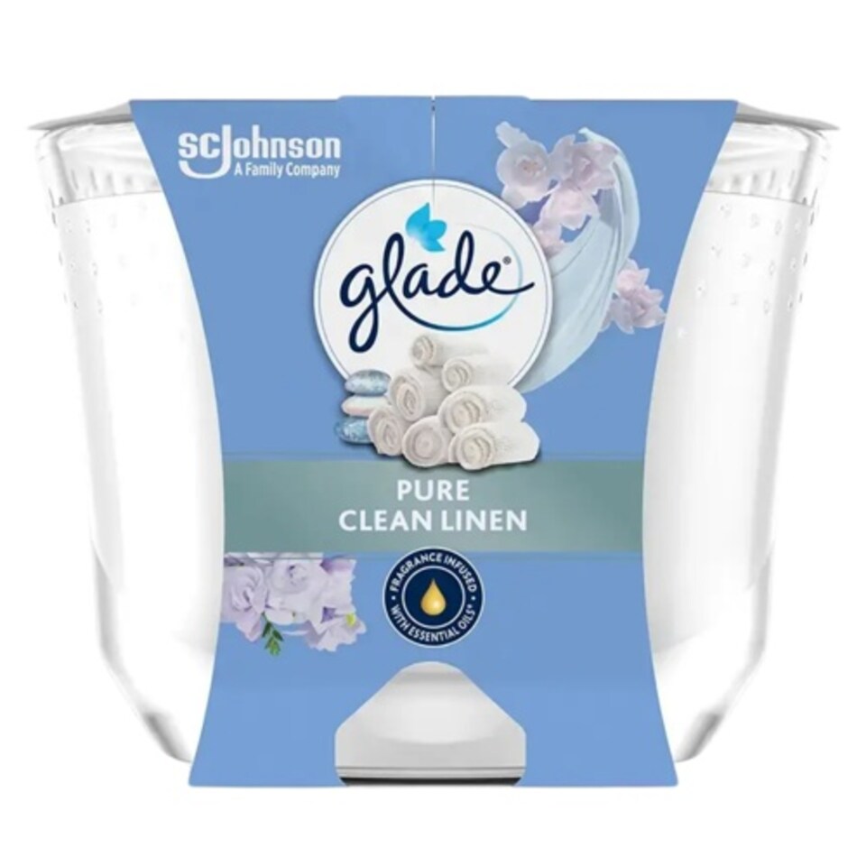 image 1 of Glade Pure Clean Linen Candle