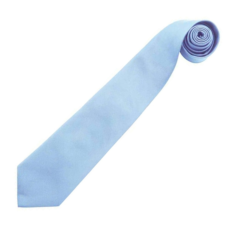 image 1 of Premier Mens Colours Fashion Tie - Mid Blue - One Size