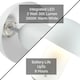 image 4 of Modern Rechargeable Mushroom Table Lamp in Mat White with Touch Dimmer Button | White | White | 1