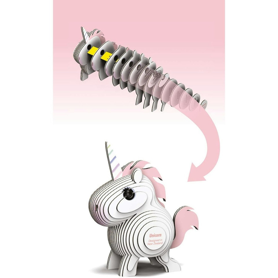 image 1 of Eugy Unicorn 3D Craft Kit