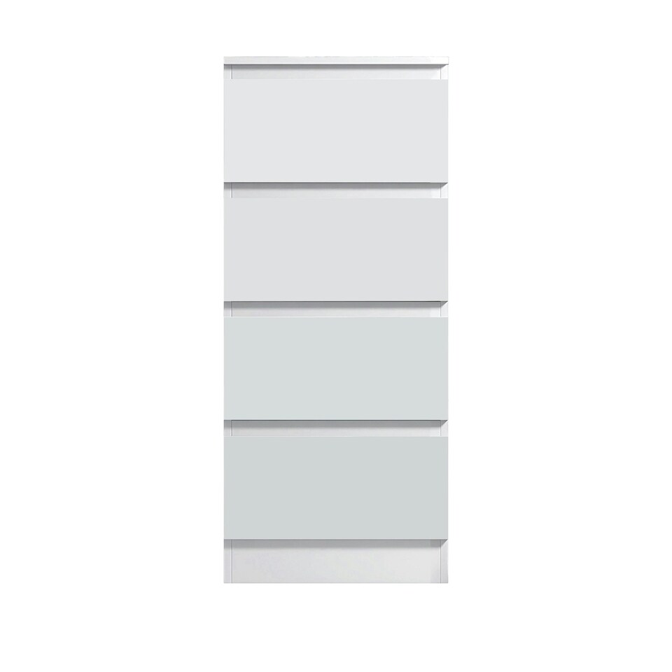 image 1 of FWStyle Stora 4 Drawer Chest of Drawers - White Gloss Front