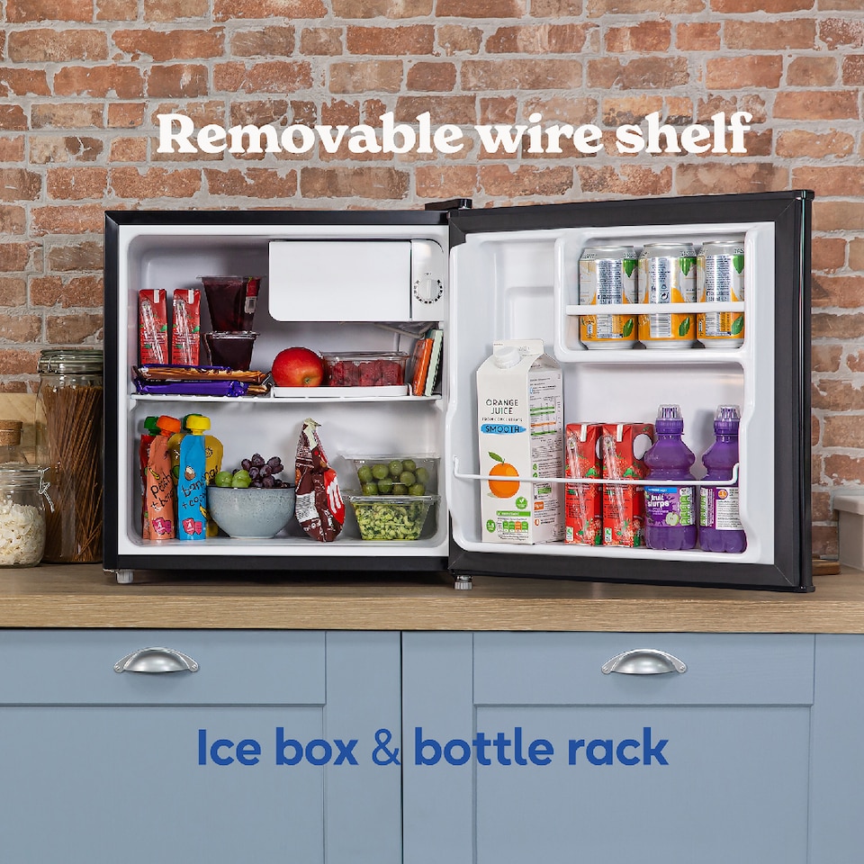 image 1 of Russell Hobbs RHTTF0E1B Black 43L Table Top Fridge